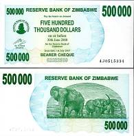 *500 000 Dolárov Zimbabwe 2007, P51 UNC - Kliknutím na obrázok zatvorte -